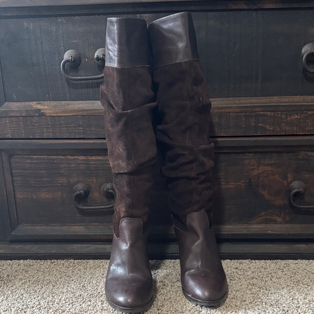 ANTONIO MELANI Dark Brown Heeled Boots - Picture 4 of 12